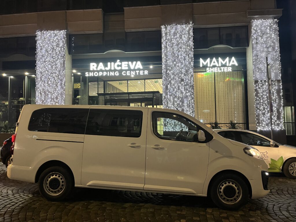 Hire a minivan in Belgrade. Van transfer from Belgrade to Novi Sad.
