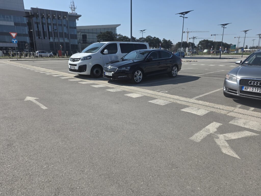 Minivan taxi from Belgrade Airport to city center